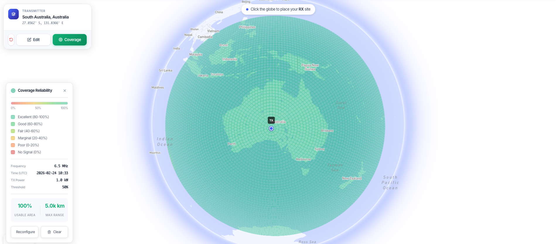 HF Link Planner screenshot